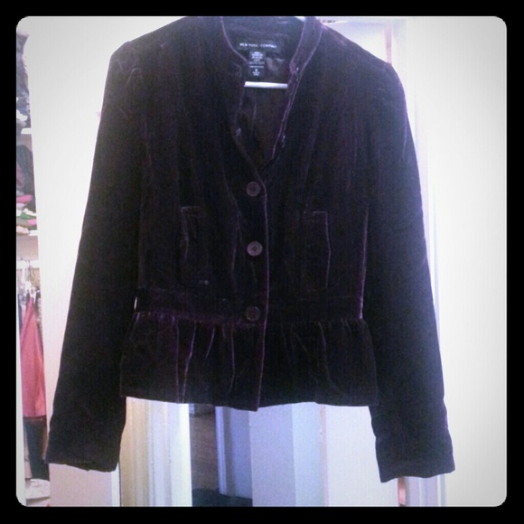 Dark Purple Velour Jacket