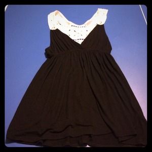 Intricate black baby doll tank too!
