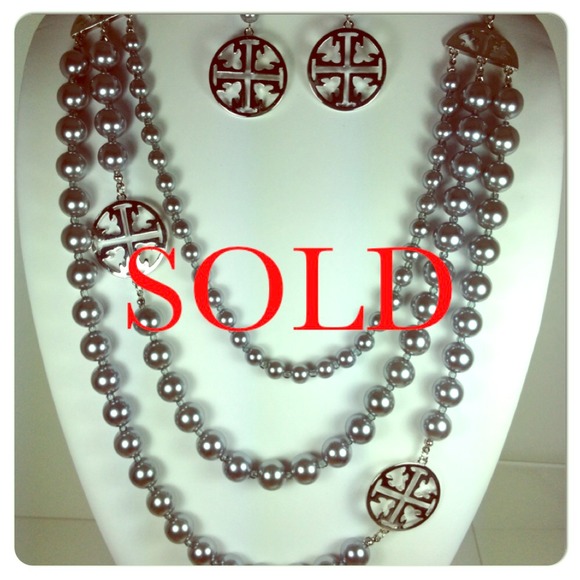 Isis Jewelry - Multi Signature strand faux pearl necklace set