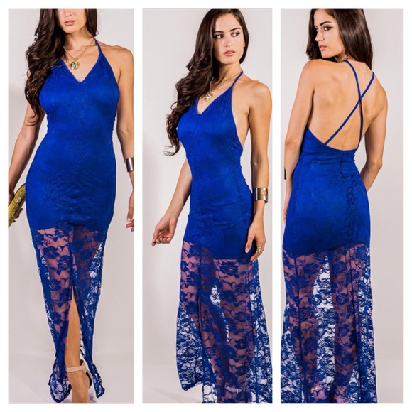Blue lace maxi - Picture 1 of 1