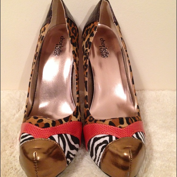 Charlotte Russe animal print Heels