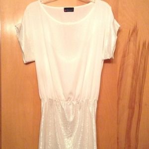 White Chiffon short dress