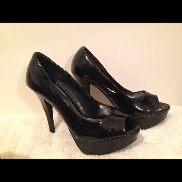 Patent Leather Black Heels