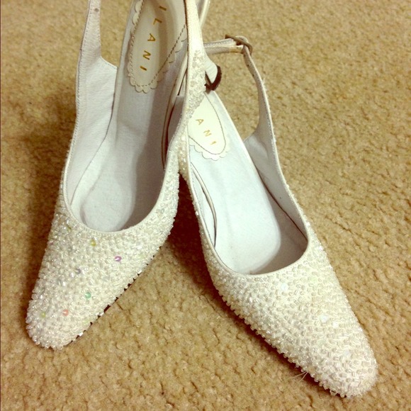 White Beaded Shoes