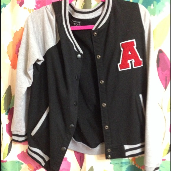 Letterman jacket style jacket