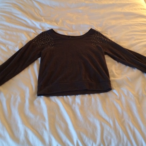 dark grey sweater