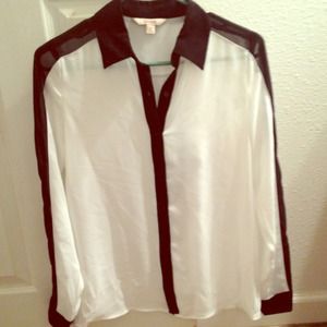 Super cute sheer button down!