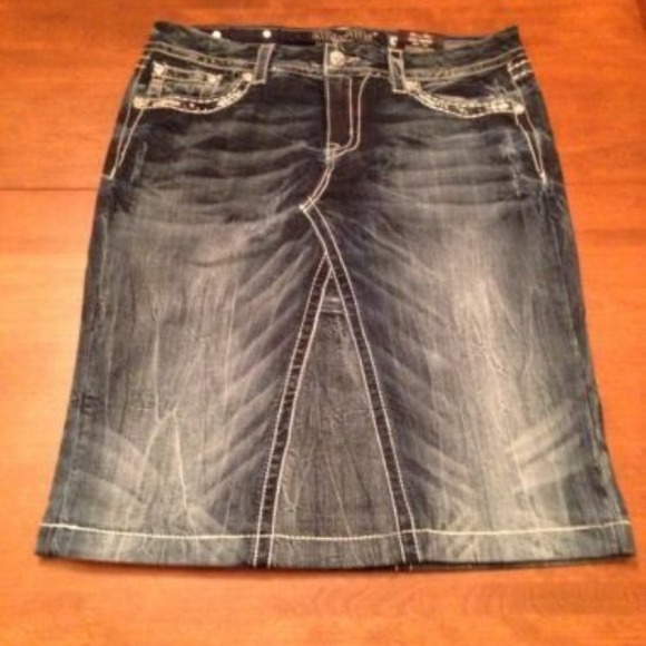 Miss Me Dresses & Skirts - Miss Me Bling Denim Skirt