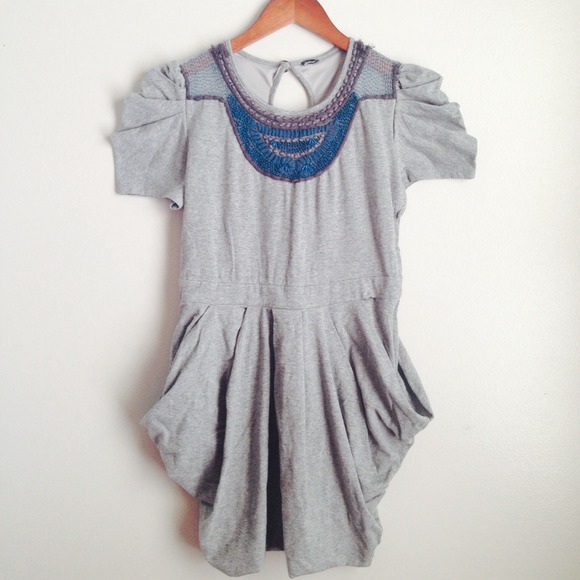 Reserved- Aztec Blue Beaded Design Dress