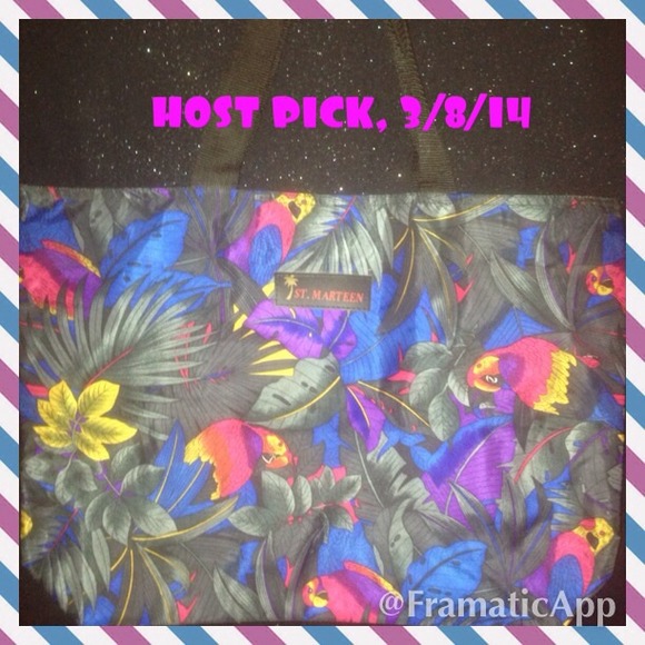 ☀️ HOST PICK Lg. Colorful St. Marteen Beach Tote