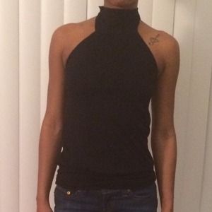 Black halter top