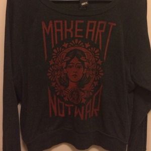 BUNDLE! Obey make art not war and anchor sweater!