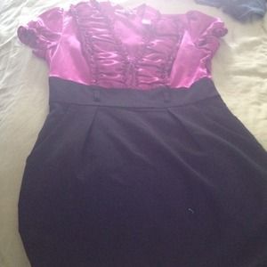Pink and Black dress