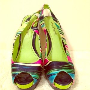 Colorful Slingback Heels