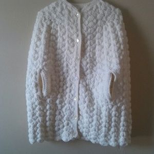 Handmade knitted cape