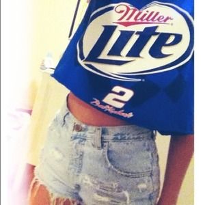 Miller lite crop top