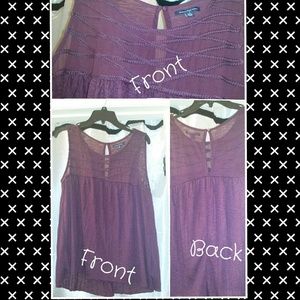 American Eagle purple top