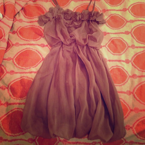 Chiffon flower dress