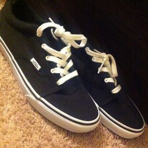 Brand new black and white vans