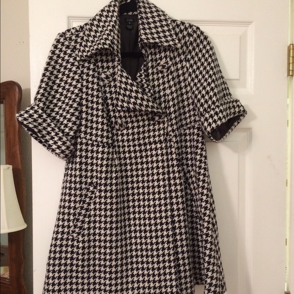 Boutique Houndstooth Coat