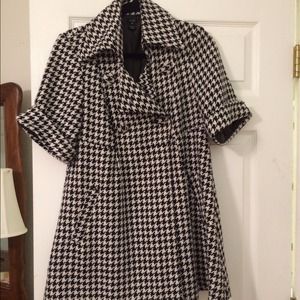 Boutique Houndstooth Coat