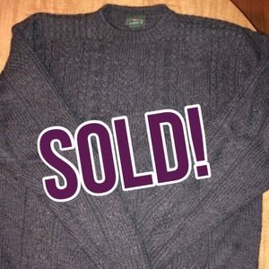 SOLD!! Cable knit wool sweater