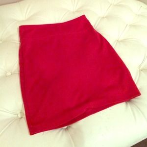 BDG red mini skirt