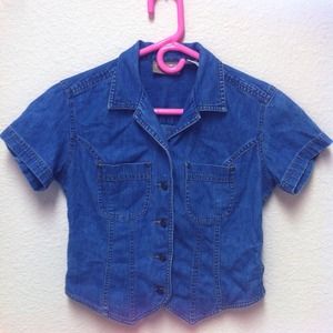 Denim Crop Top