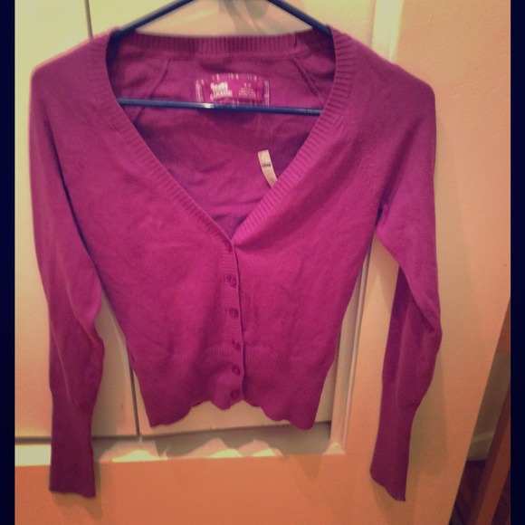 Purple cardigan small