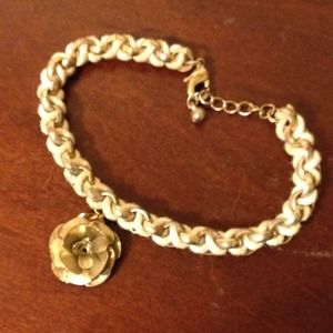 Gold flower bracelet