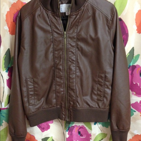 Brown "leather" jacket