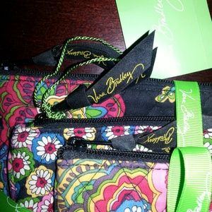 Vera bradley cosmetic trio! New with tags.