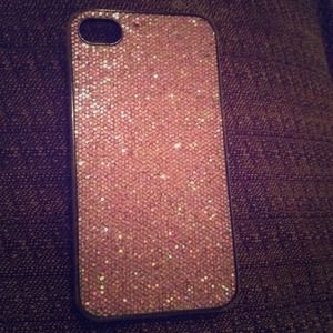 Pink/Purple glittery iPhone 4S case