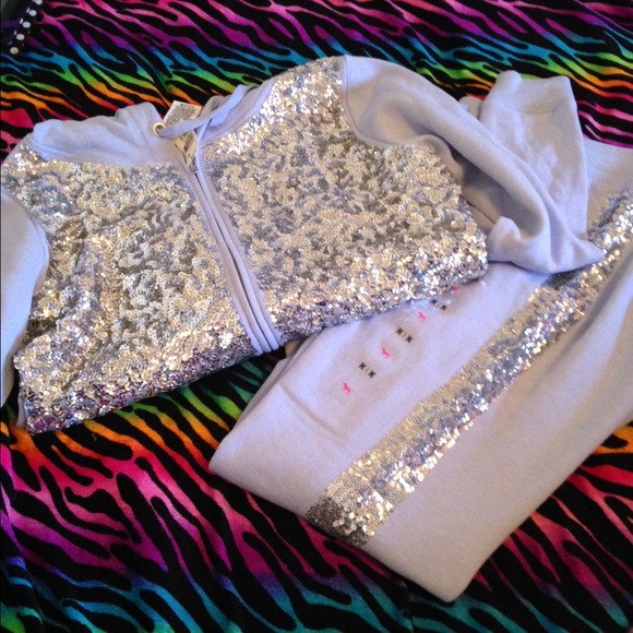 VICTORIA'S SECRET BLING HOODIE SET