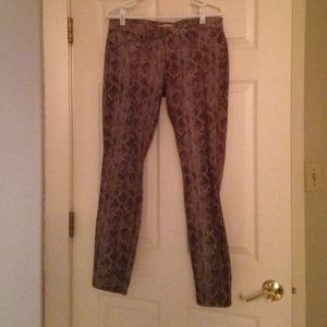 Rich and skinny python print jeans