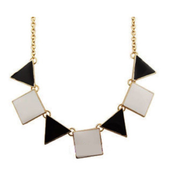 Triangle and square necklace 💎