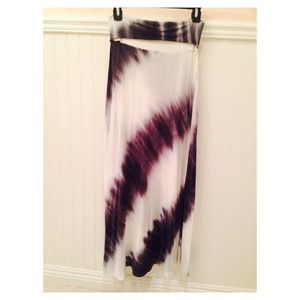 ❌SOLD❌B&W Tie Dye Maxi Skirt