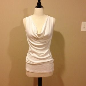 ❌SOLD❌Michael Stars White Sleeveless Cowl Neck Top