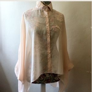 Over size bat wing top