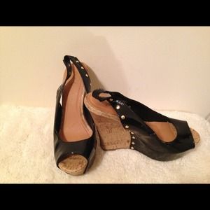 2 pair Wedge Heels. Pink pair brand new