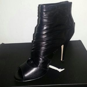 Sold Elsewhere ALDO Real leather open toe booties