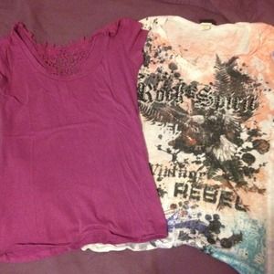 buckle shirt & rue 21 shirt