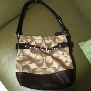 Brown coach purse