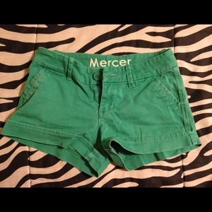 Green mercer shorts