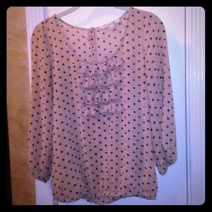 Chiffon Polka Dot Blouse