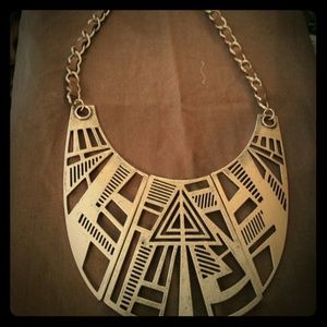 Gold necklace, African-inspired