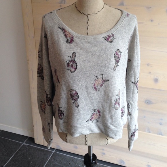 ❌SOLD❌ Gray Bird Sweater