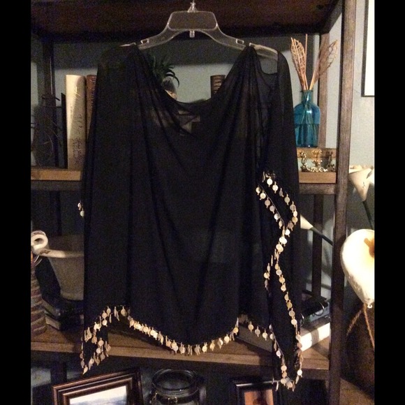 White House Black Market Tops - SOLD.   White House Black Market cape-like shirt