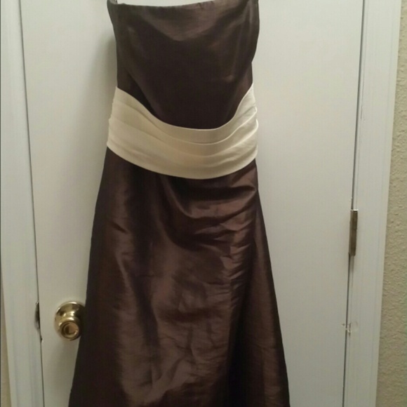 Brown brides maid dress