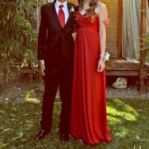 ❌SOLD❌ Strapless Chiffon Gown - Prom